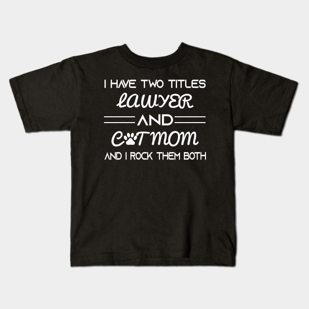 Lawyer Kids T-Shirt by Elhisodesigns